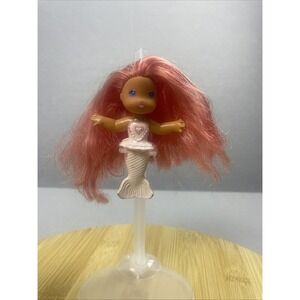 Vintage 1984 Kenner Sea Wees Bubble Ballet Mermaid Doll Pink Hair White Heart